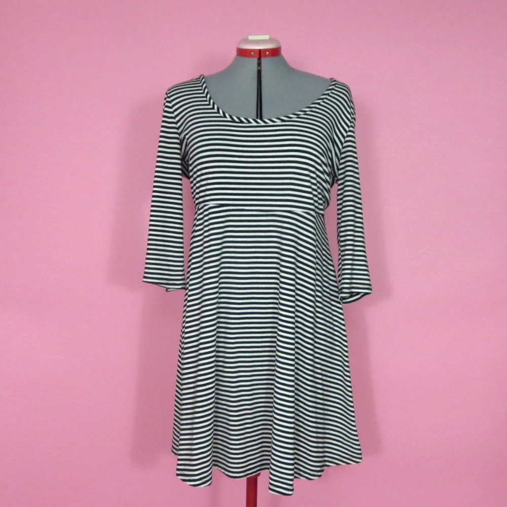 Black & White Striped Dress